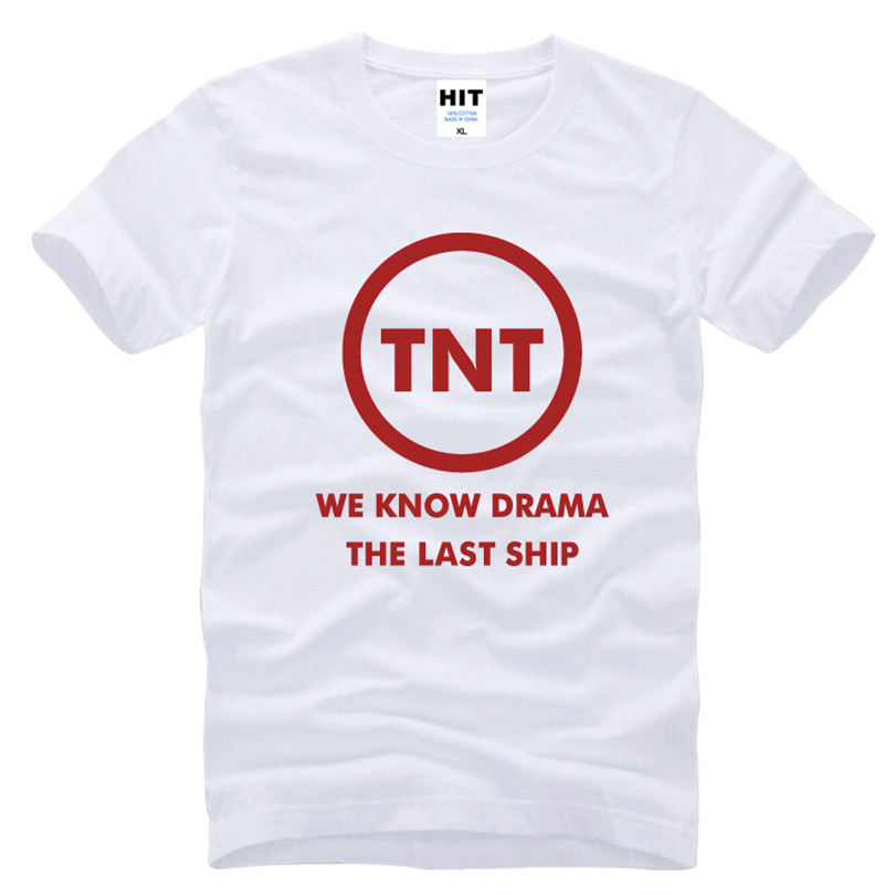 217纯棉男式短袖T恤 美剧 末日孤舰 THE LAST SHIP 字母TNT