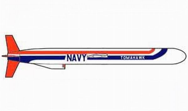 美国战斧巡航导弹BGM-109 BGM-109空对地导弹模型 海军版本