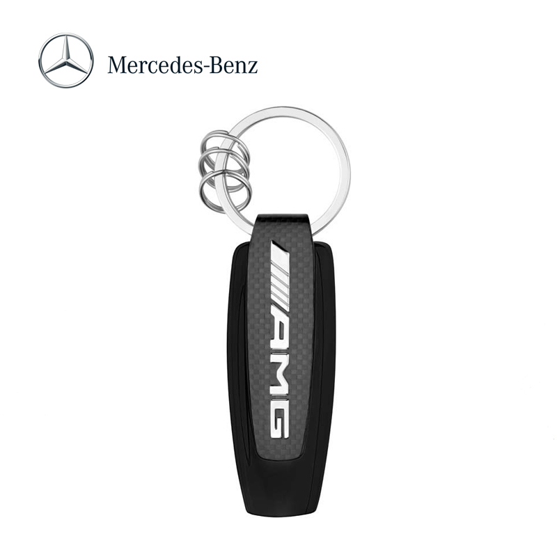 奔驰 AMG钥匙扣 车型系列钥匙环 AMG图案 不锈钢 碳纤维