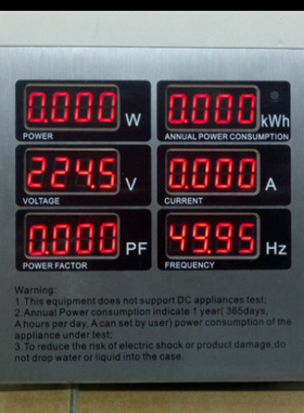 功率表数显表头电压电流交流单相电参数测量仪10a数字220V可调时