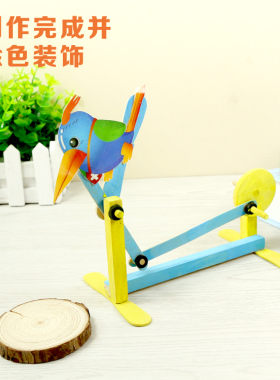 diy手工科技啄木鸟益智玩具发明模型创意材料掌柜推荐热卖小制作