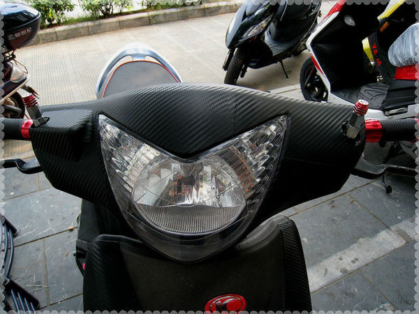 摩托车电动车女装车踏板车汽车改色膜碳纤维贴纸贴膜装饰用品车膜