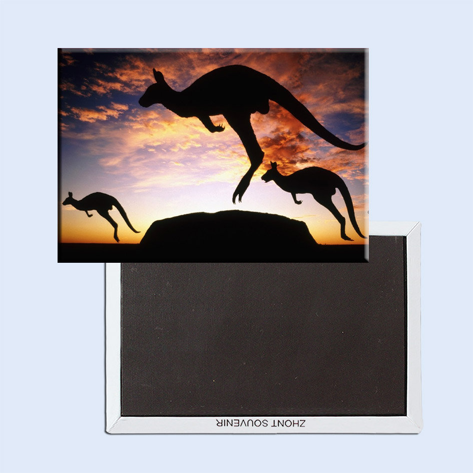 家居饰品澳大利亚国宝袋鼠 国家公园美景磁性冰箱贴 旅游纪念品