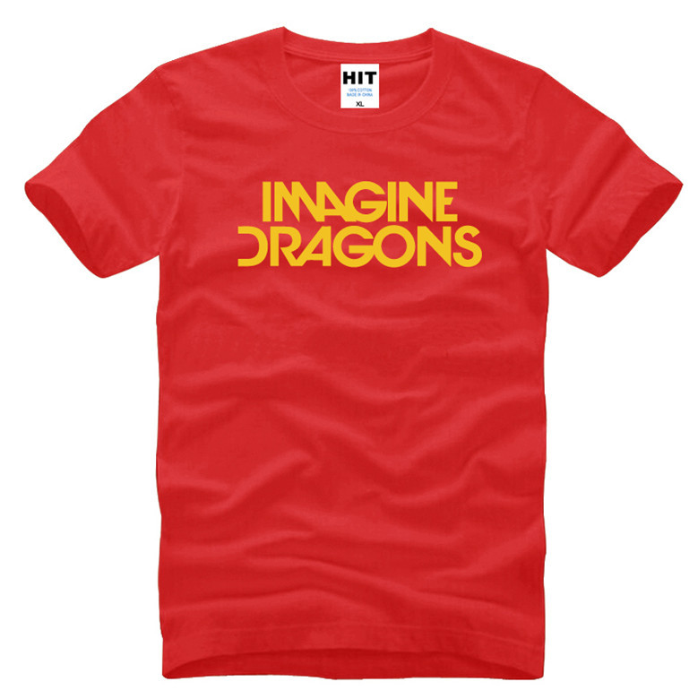 2016外贸男式短袖T恤 谜幻乐队 梦龙 IMAGINE DRAGONS 独立摇滚
