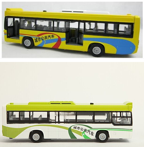 儿特爱132城市公交巴士环城合金车模大客车大巴BUS儿童玩具铁模型