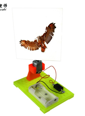 笼中鸟 科技小制作视觉暂停之笼中鸟 DIY科技教材电动鸟入笼玩具