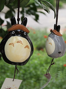 日式卡通可爱动物风铃 有大中小三个尺寸选择 模样各异 送礼佳品