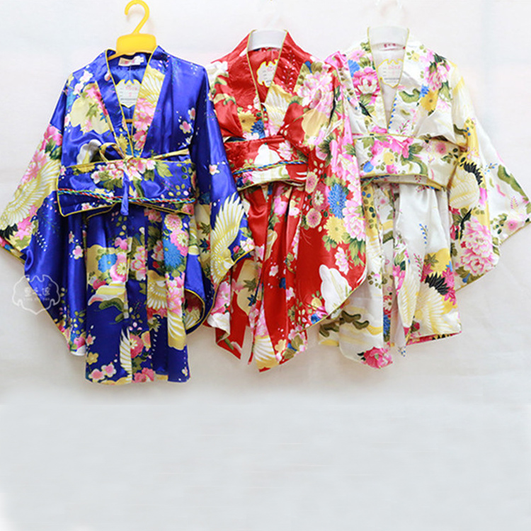 传统女童宝宝和服2-11周岁儿童节表演日本服中小童舞蹈演出服成人