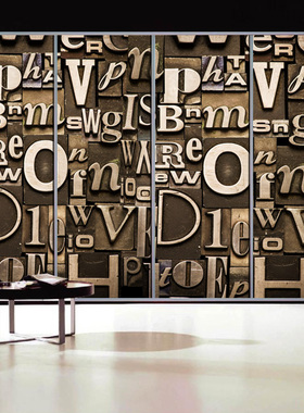 阳台酒吧橱窗3D立体字母效果玻璃贴膜衣柜防潮个性艺术贴纸定制