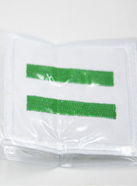 学生文具中队长标志二道杠绿色刺绣队标志标准少先队员队标带别针