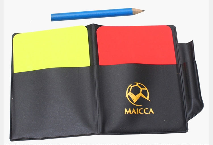 足球裁判装备 中超挑边器 红黄牌 中超红黄牌送记录卡 足球用品