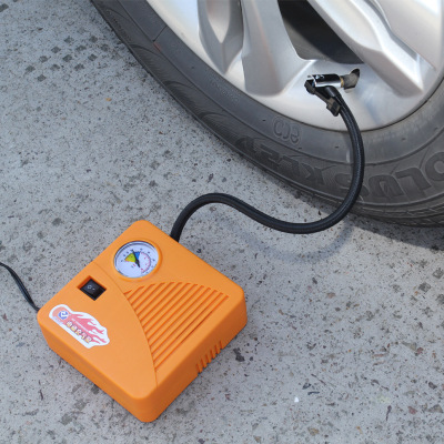 新良盛车载充气泵12V通用摩托车汽车轮胎便携式轿车电动打气泵筒