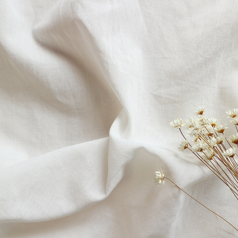 白色纯棉里衬布料 纯色服装面料里衬布料 拍照背景布料柔光布料