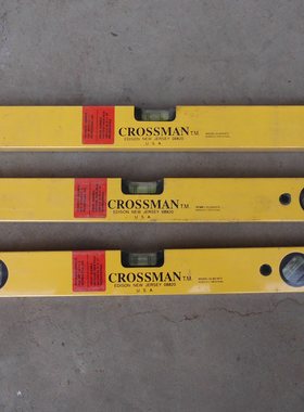 九十年代原装进口CROSSMAN美国十字牌水平尺铝合金强磁水平测量尺
