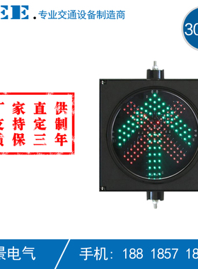 300mm红叉绿箭二合一交通灯 收费站信号灯 车道指示灯 红绿灯