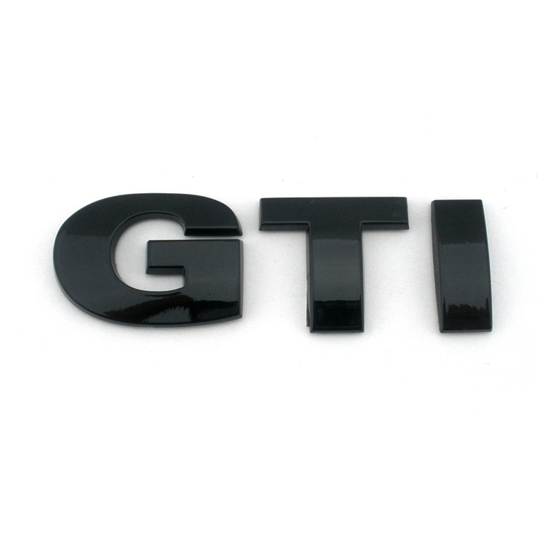 大众高尔夫GTI改装车尾字标贴黑色GTI字标个性车标黑武士字标改装