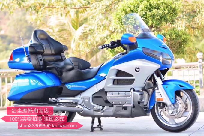 [红尘摩托店]★出售—本田12年金翼GL1800蓝色旅行车，豪华摩托车