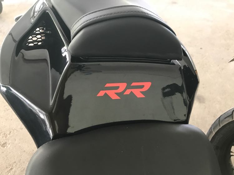 S1000RR摩托车专属车贴/座垫RR凹空贴纸/装饰贴花