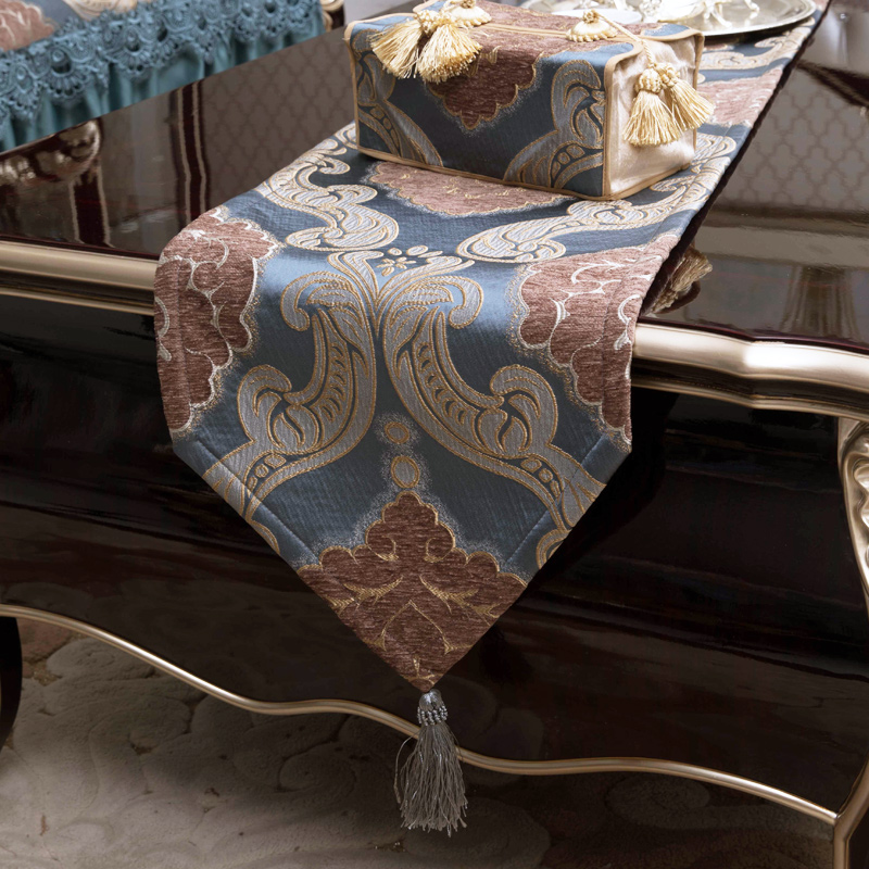 美式桌旗轻奢北欧电视柜茶台现代简约床旗茶几餐桌装饰布长条桌布