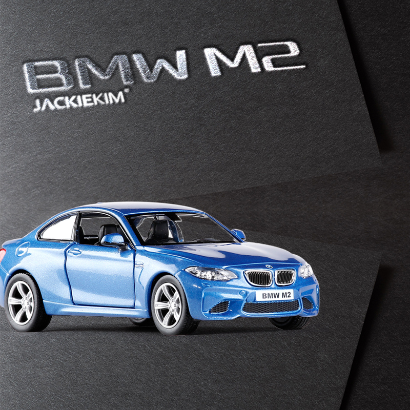 裕丰BMW宝马M2 M4跑车MINI越野合金车模回力金属儿童汽车模型玩具