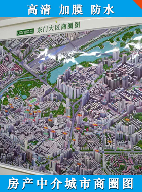深圳上海北京长沙南京杭州成都房产物流行政卫星三维地图定制打印