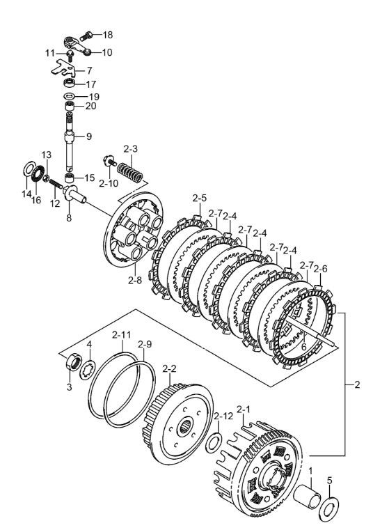DL250摩托车离合器总成离合片离合器压盘离合器轴承离合器钢片