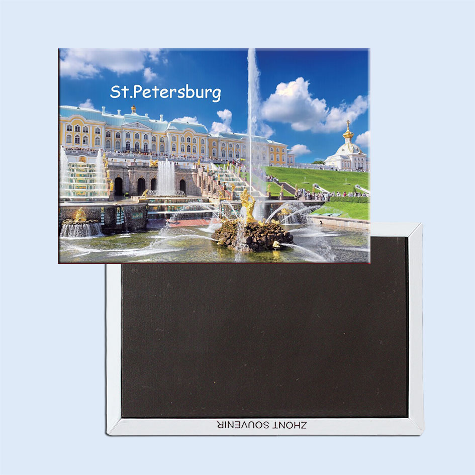 俄罗斯圣彼得堡城市美景喀山大教堂博物馆磁性冰箱贴旅行纪念品
