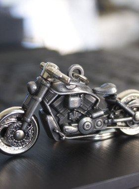 精英宝马高档摩托钥匙扣挂件 创意个性男小摩托车模型饰品礼品