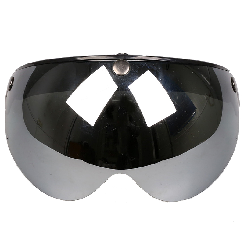 VAR电动摩托车头盔镜片W镜防晒防紫外线面镜复古头盔风镜