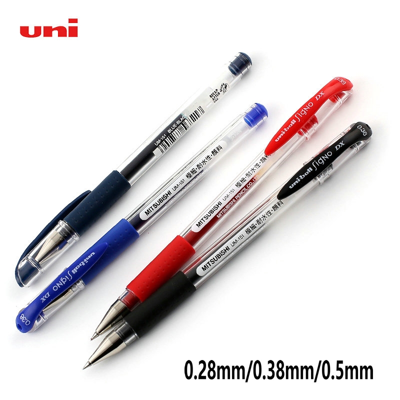 包邮 日本三菱UM-151中性笔/水笔/UM151签字水笔0.38/0.28/0.5mm