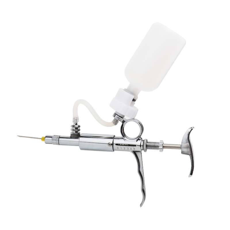 订制连续注射打疫苗器兽用自动针兽医可调精品金属针筒针头猪用注