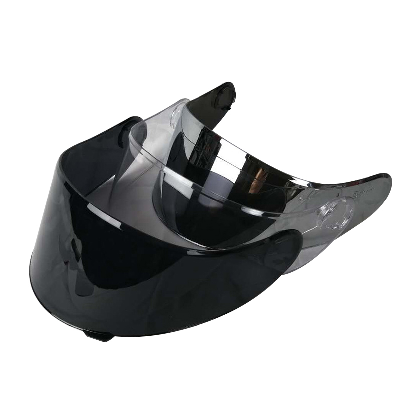 意大利摩托车蓝牙揭面盔原装头盔镜片透明防雾 黑色 镀银T271全盔