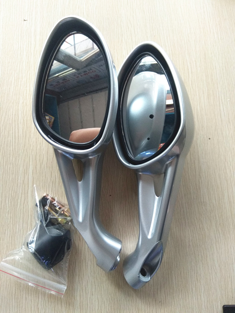 适用悦星摩托反光镜HJ125T-9-9C-9D踏板女式车后视镜左右镜倒车镜