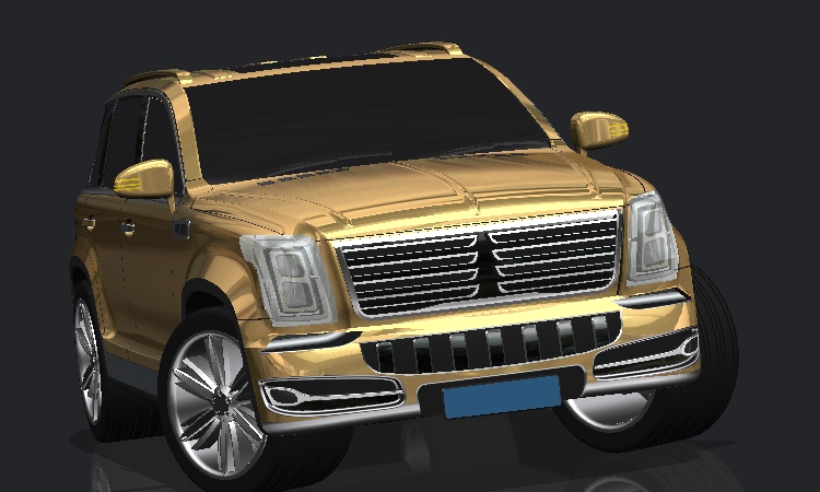 原创越野汽车轿车UG车模图纸3D三维模型外观曲面学习资料素材文件