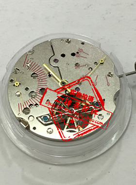 手表配件 天津国产2505自动机械机芯 年份盘星期盘 雕花镂空机芯