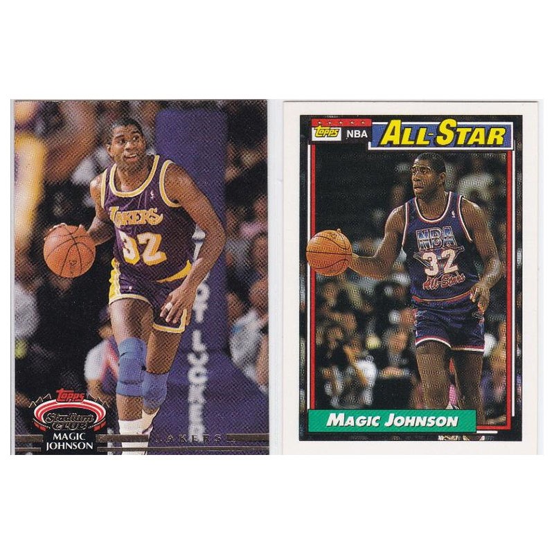 NBA球星卡 topps 1992 魔术师 埃尔文约翰逊 湖人队 全明星
