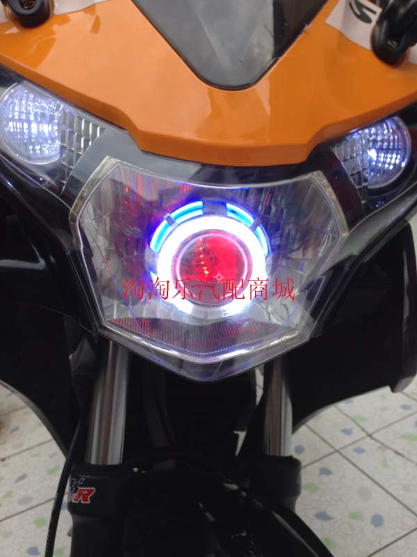 CBR150R YCR摩托车改装大灯双光透镜天使眼恶魔眼氙气大灯