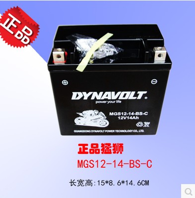 猛狮摩托车12V12ah电池YTX14-BS宝马GS1200川崎 天浪 哈雷883电瓶