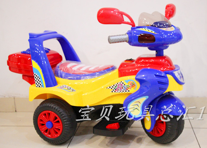 智乐堡儿童电动车摩托车儿童三轮车小孩玩具车可坐人宝宝童车