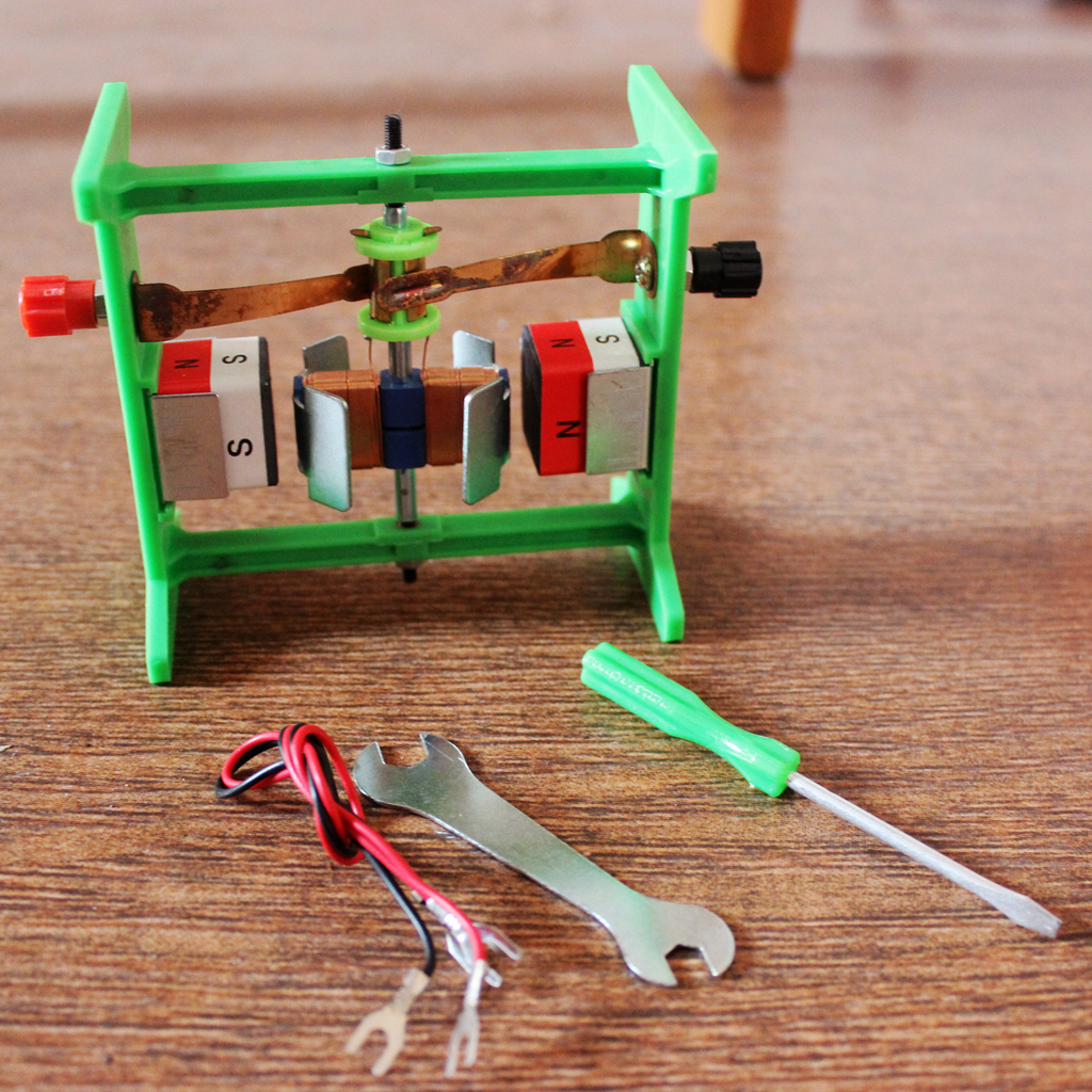 自制立式小型电动机模型 科技小制作小发明益智diy 科学实验玩具