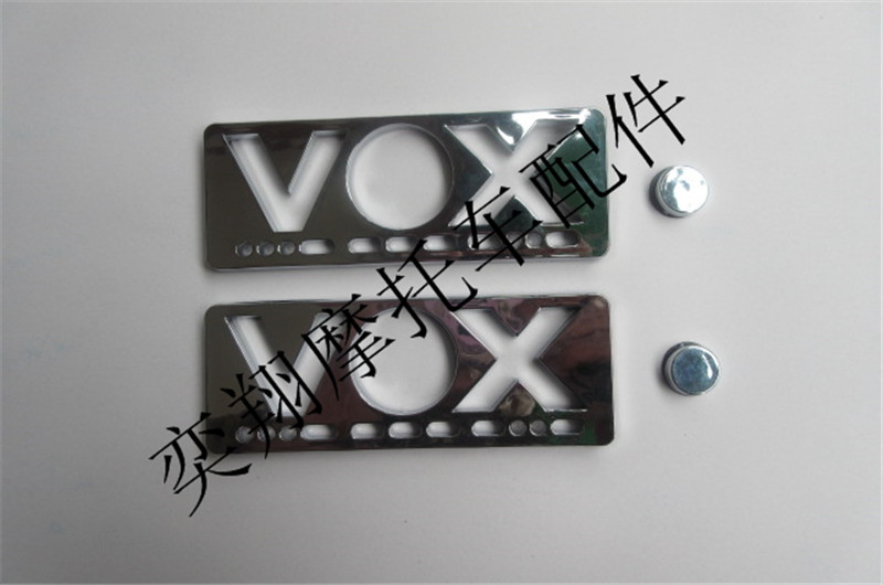 适用雅马哈摩托配件VOX50立体塑料电镀浮标 贴标 贴花 贴纸 硬标