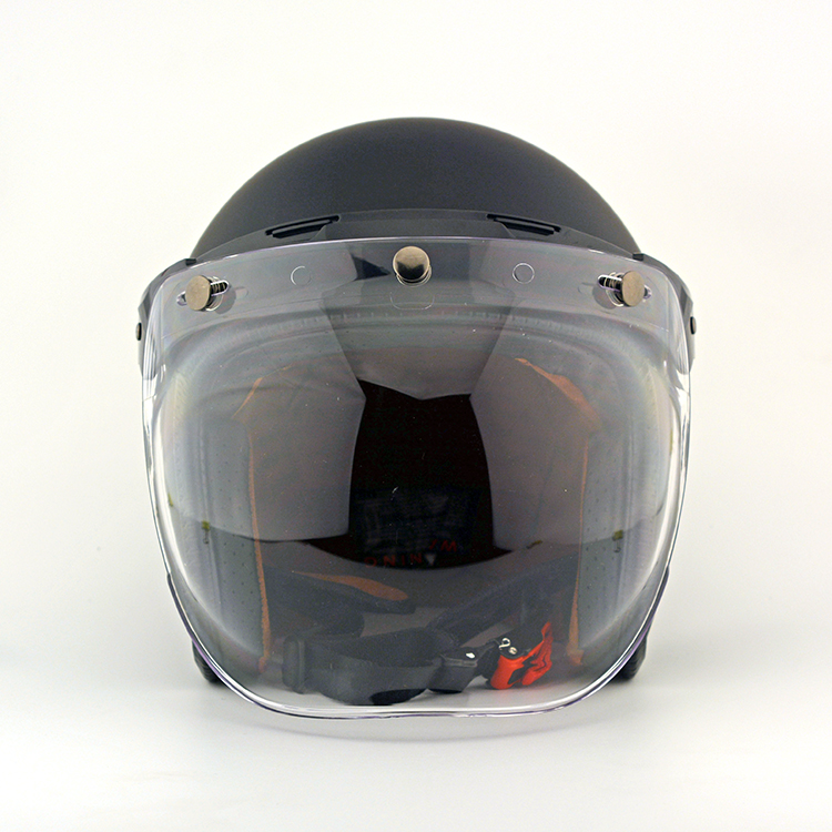 摩托车头盔/出口日本/复古盔哈雷盔三扣式镜片/泡泡镜片带框架