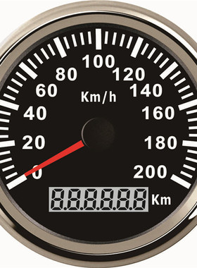车载gps速度表改装电子货车里程表时速表汽车船摩托可调里程码表