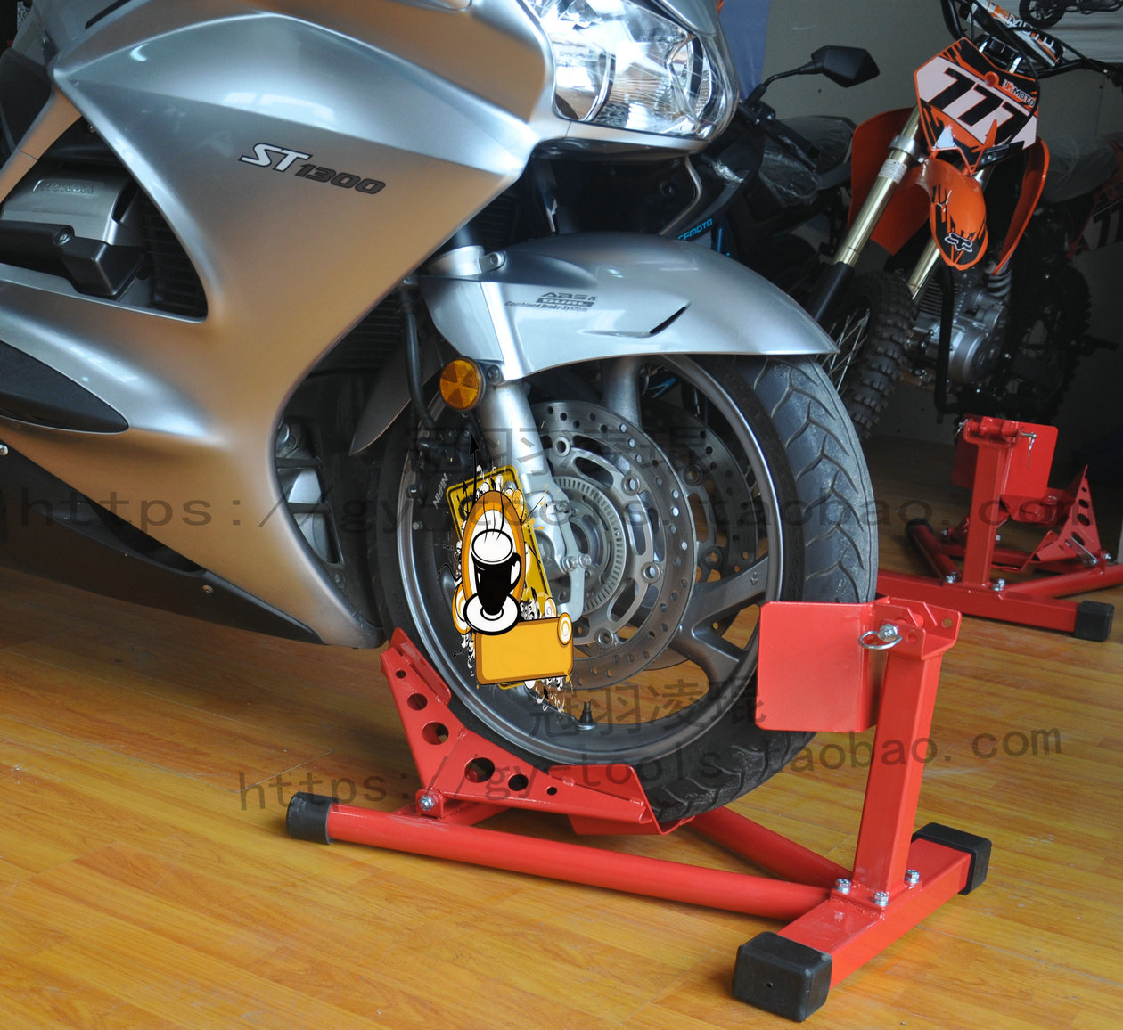 重机大排量摩托车修理前轮支撑架停车架起车架驻车架等i.