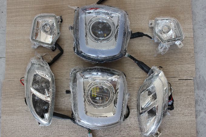 原厂CNSY酷奇S5大灯LED透镜改装摩托车CUXI后尾灯前后转向灯
