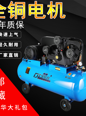 空压机小型220v高压大型工业级便携式充气泵打气泵木工空气压缩机