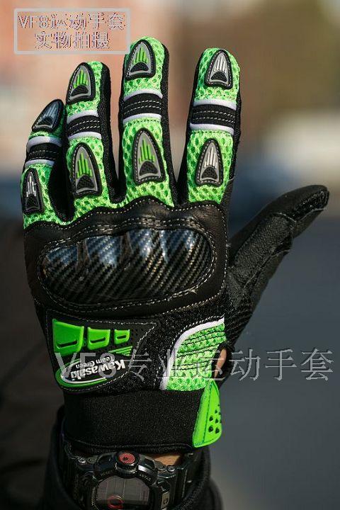 骑士手套日本川崎KAWASAKI 摩托车手套  Motorcycle gloves 可触