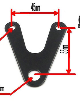 复古摩托车改装仪表支架 里程表转速表改装支架 通用型小仪表支架
