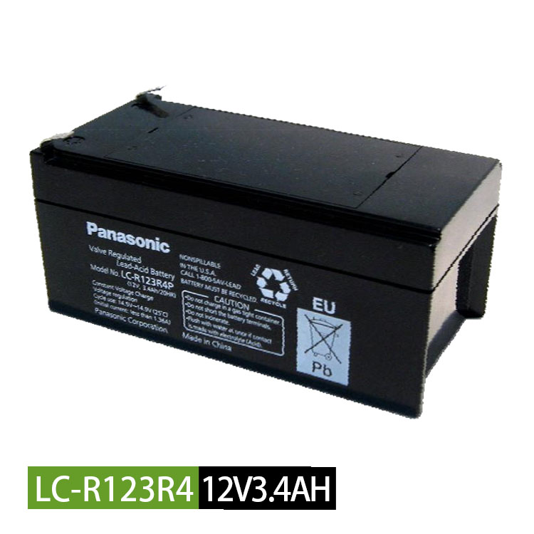 Panasonic松下蓄电池LC-R123R4 12V3.4AH精密仪器医疗设备专用