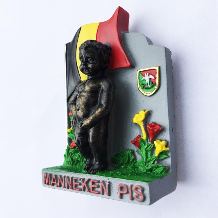 比利时首都布鲁塞尔地标尿童雕像旅游纪念装饰工艺品磁铁冰箱贴